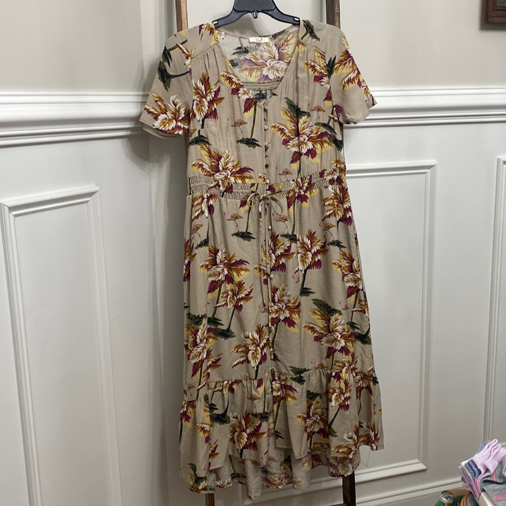 Easel Floral Dress Size Large